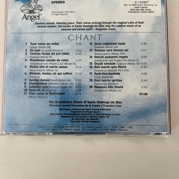 Chant CD - Picture 2 of 3